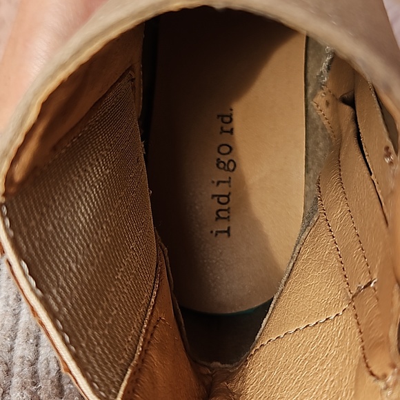 Ankle Tan Cowgirl Pointed Boots Faux Leather Size 8.5 - Picture 12 of 15